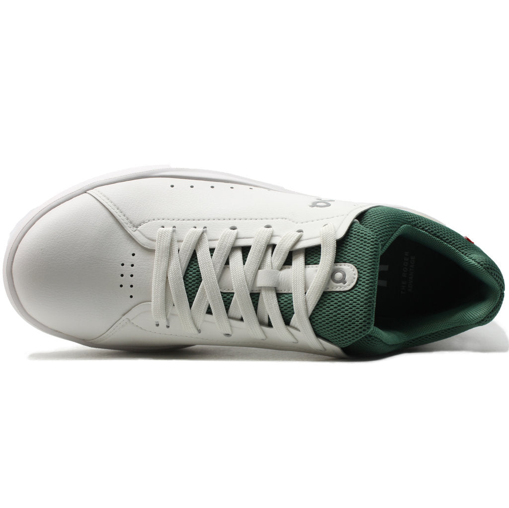On Running The Roger Advantage Textile Men's Low-Top Sneakers#color_white green