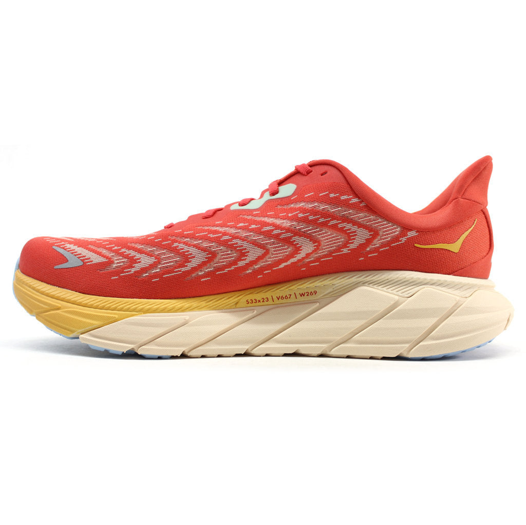 Hoka Arahi 6 Mesh Men's Running Shoes#color_fiesta amber yellow