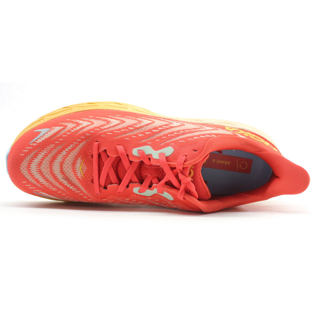 Hoka Arahi 6 Mesh Men's Running Shoes#color_fiesta amber yellow