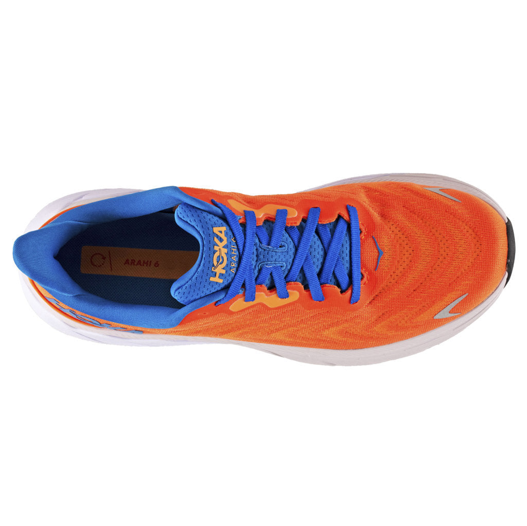 Hoka Arahi 6 Mesh Men's Running Shoes#color_vibrant orange coastal sky