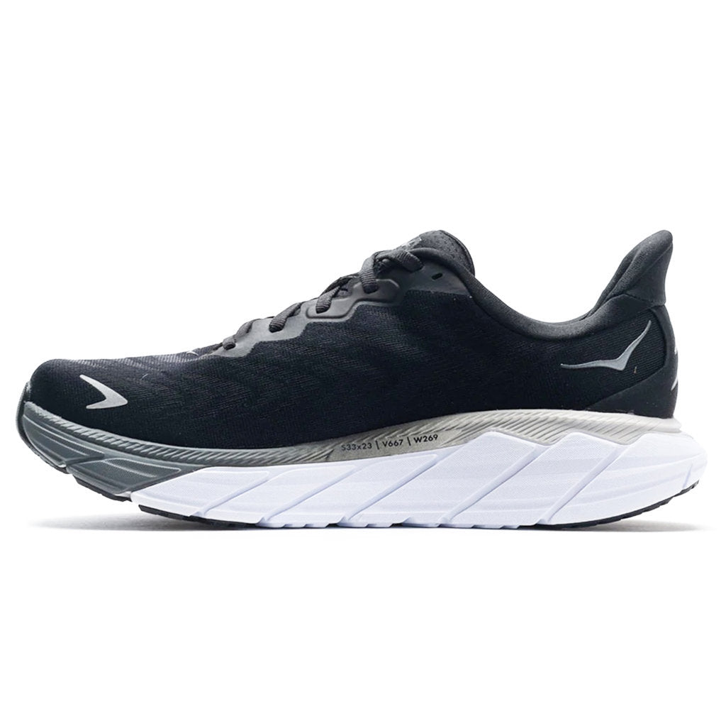 Hoka One One Arahi 6 Textile Womens Sneakers#color_black white