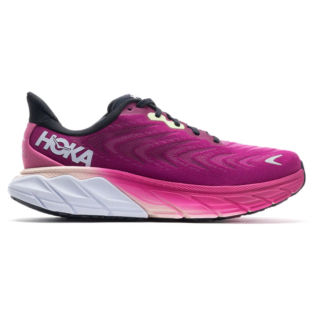 Hoka Arahi 6 Mesh Women's Running Shoes#color_festival fuchsia ibris rose