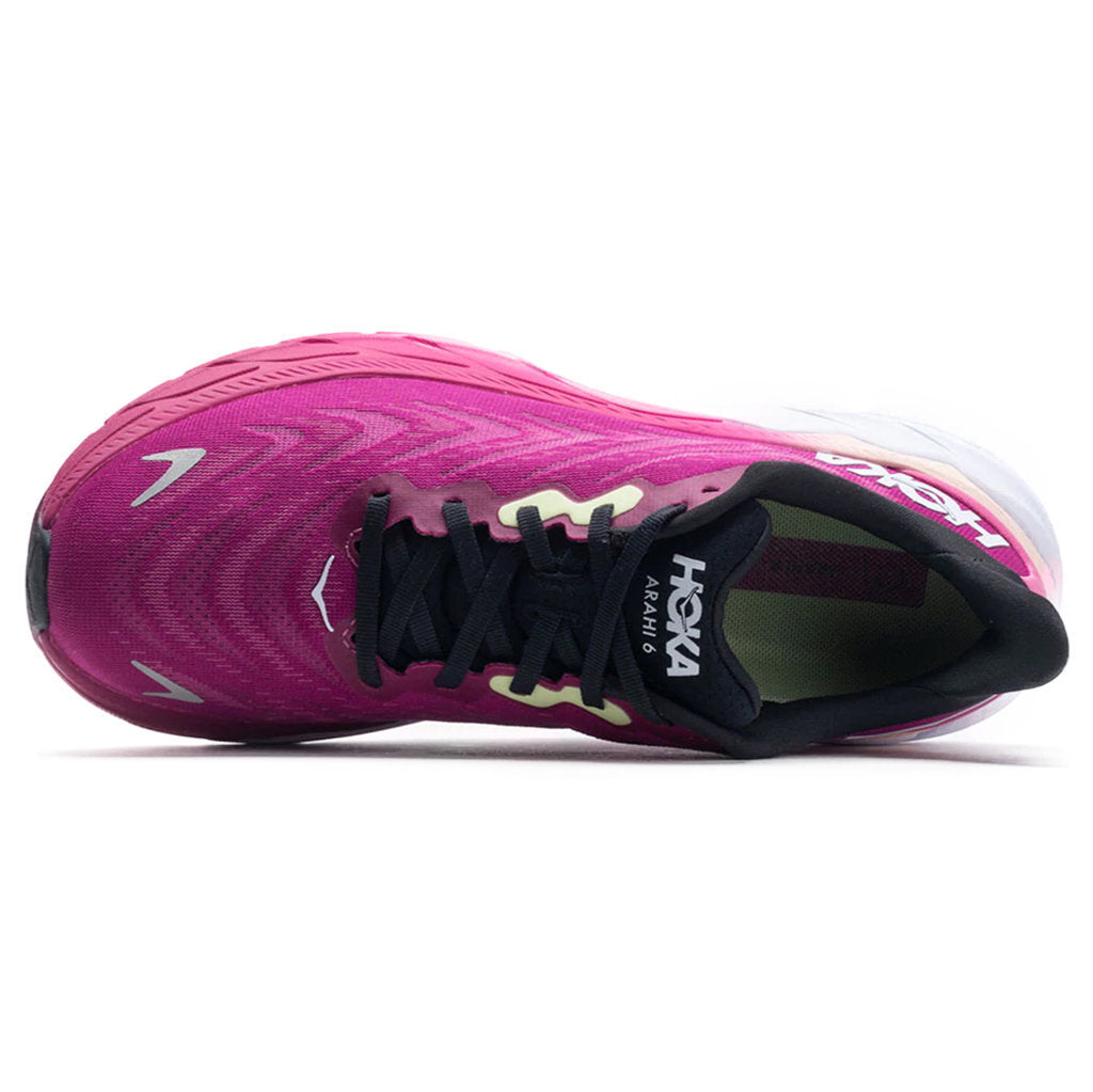 Hoka One One Arahi 6 Textile Womens Sneakers#color_festival fuchsia ibris rose