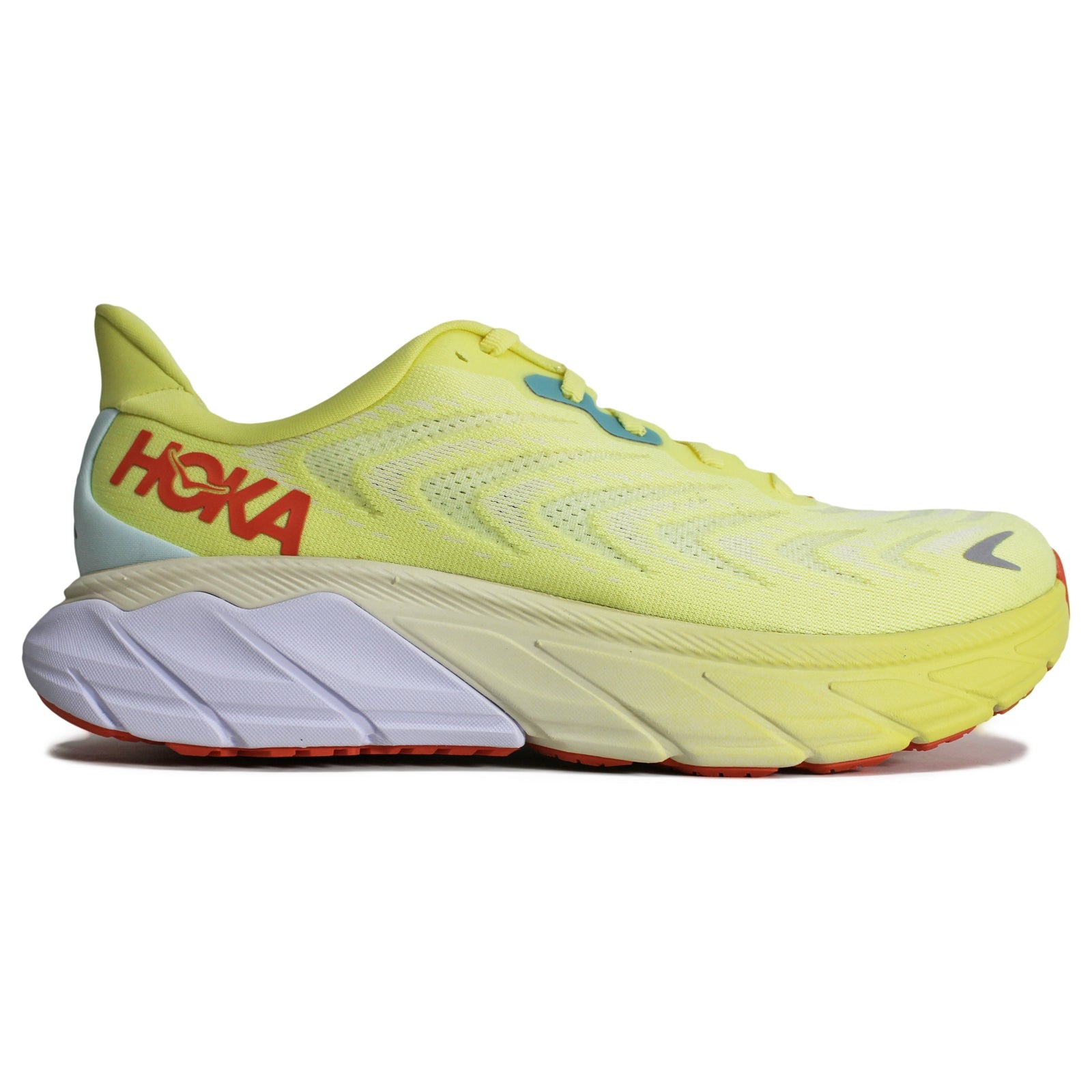 Hoka One One Arahi 6 Textile Womens Sneakers#color_yellow pear sweet corn