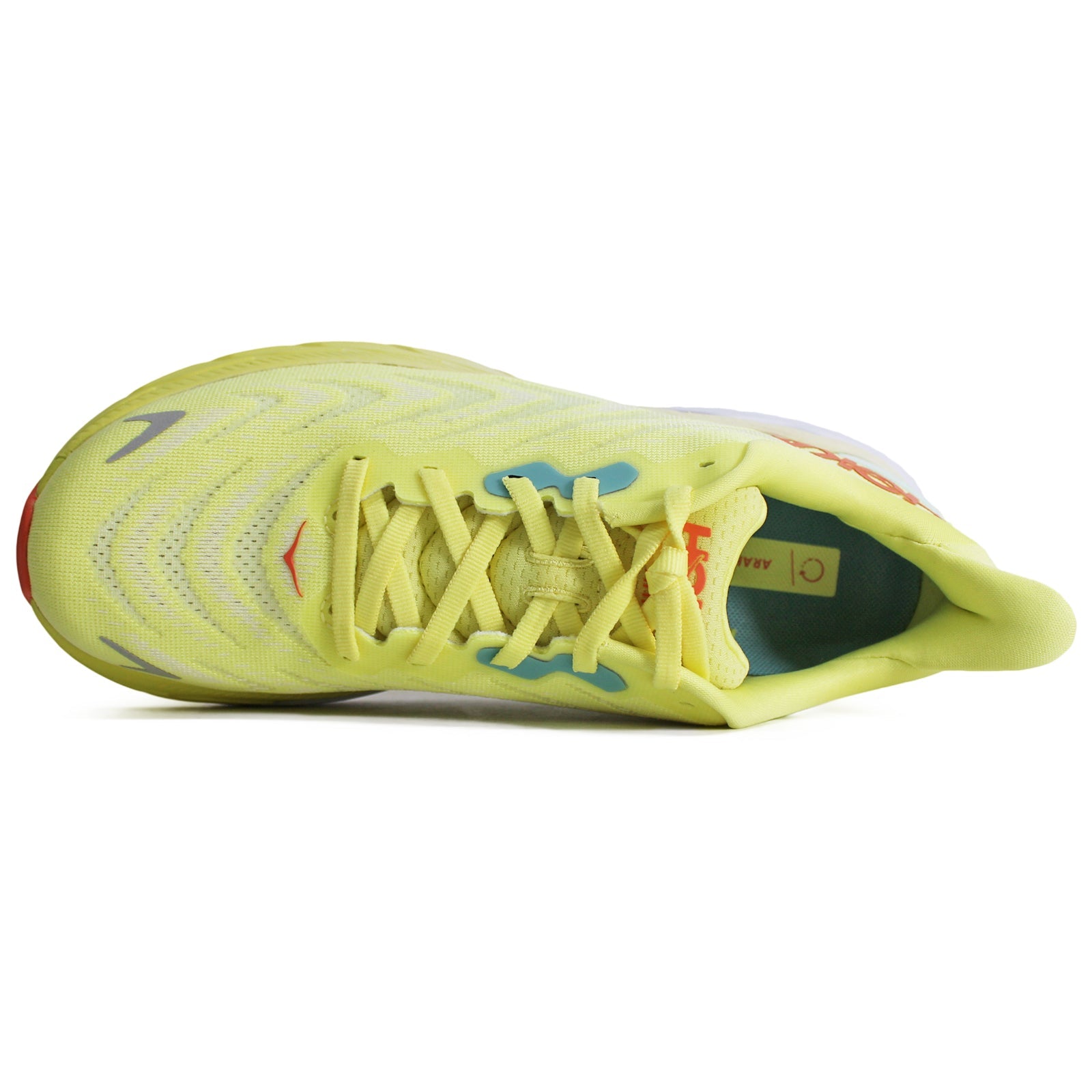 Hoka One One Arahi 6 Textile Womens Sneakers#color_yellow pear sweet corn