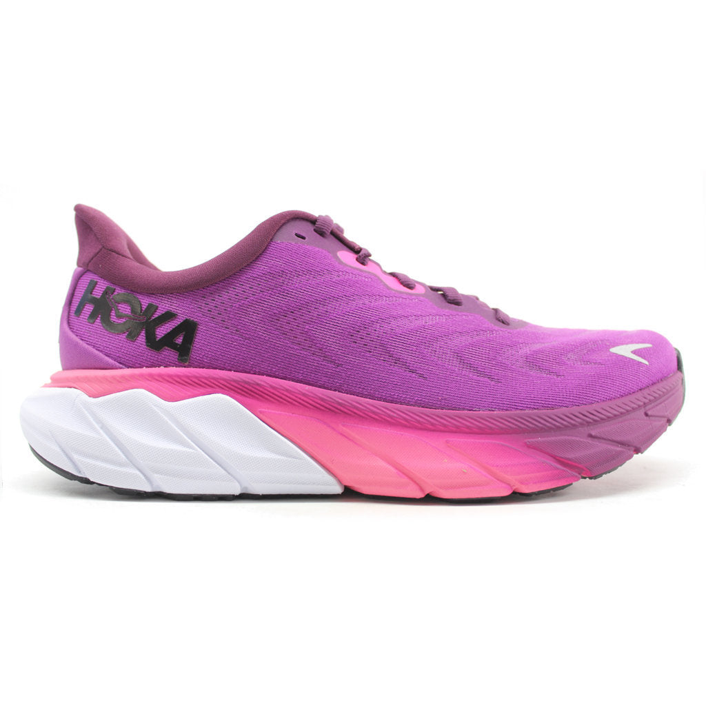 Hoka One One Arahi 6 Textile Womens Sneakers#color_grape wine beautyberry