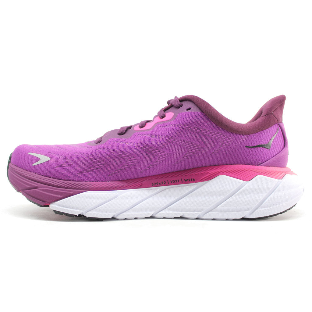 Hoka One One Arahi 6 Textile Womens Sneakers#color_grape wine beautyberry