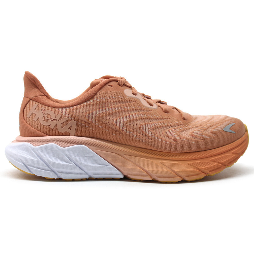 Hoka One One Arahi 6 Textile Womens Sneakers#color_sun baked shell coral