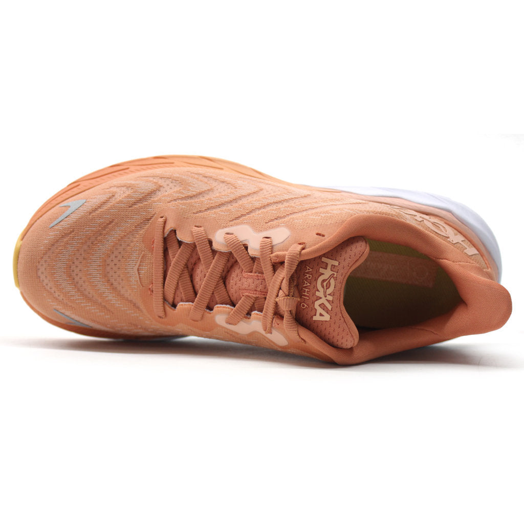 Hoka Arahi 6 Mesh Women's Running Shoes#color_sun baked shell coral