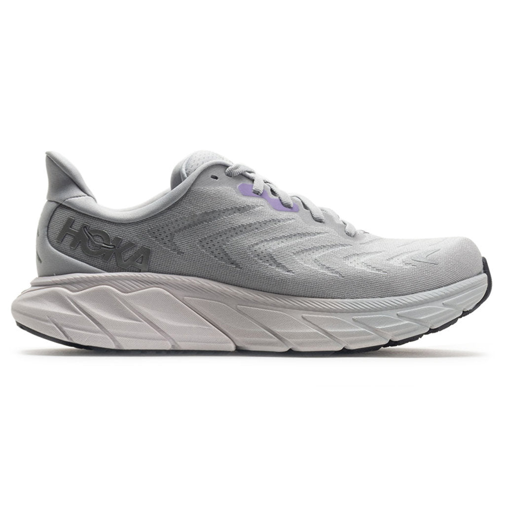 Hoka One One Arahi 6 Textile Womens Sneakers#color_harbor mist silver