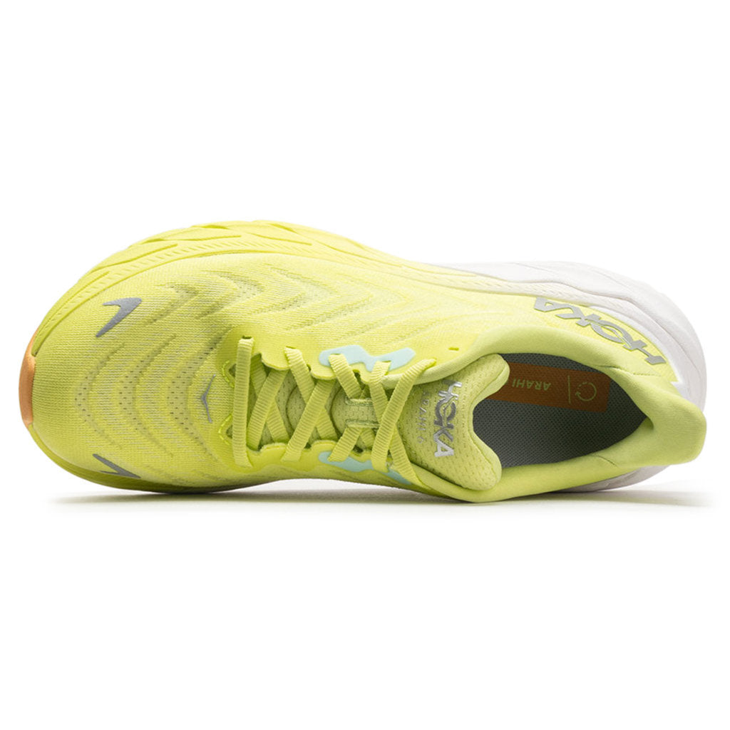 Hoka Arahi 6 Mesh Women's Running Shoes#color_citrus glow white