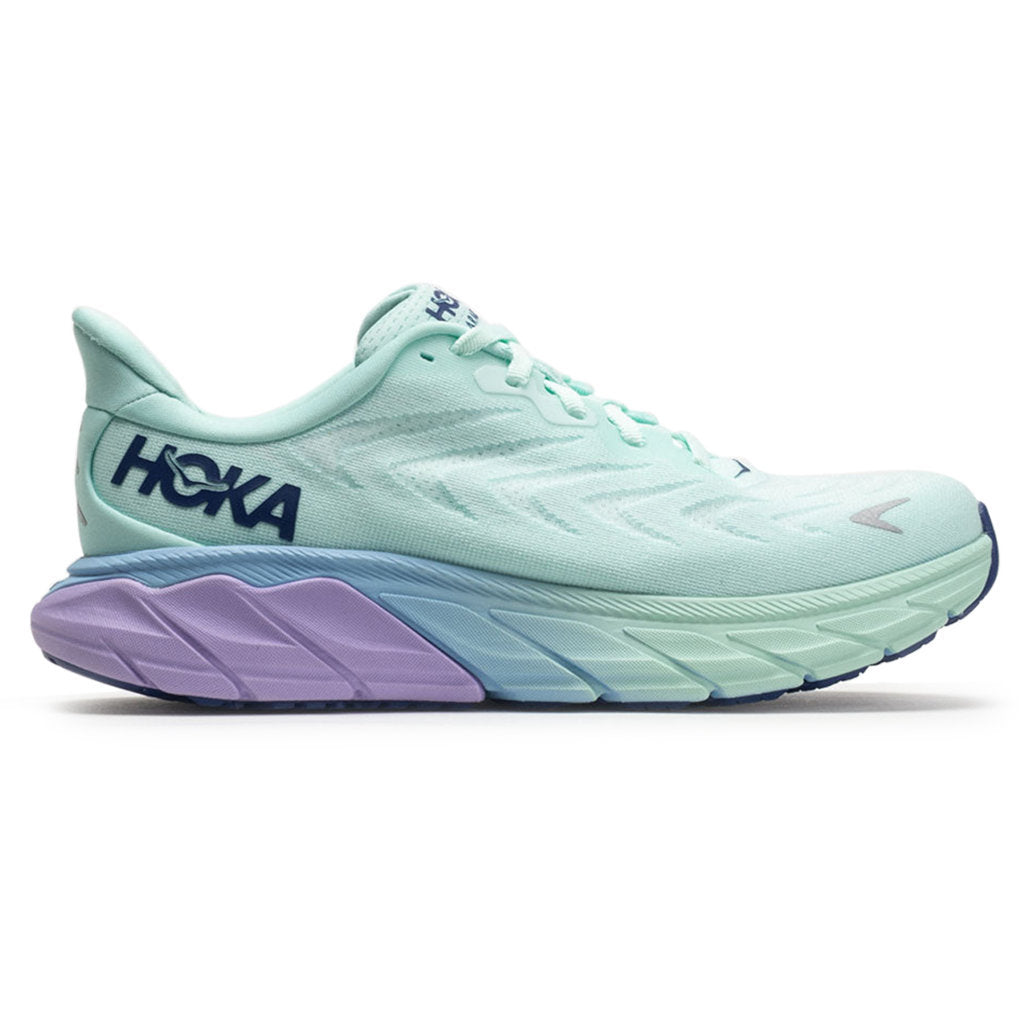 Hoka One One Arahi 6 Textile Womens Sneakers#color_sunlit ocean lilac mist