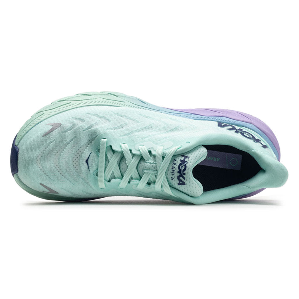 Hoka One One Arahi 6 Textile Womens Sneakers#color_sunlit ocean lilac mist