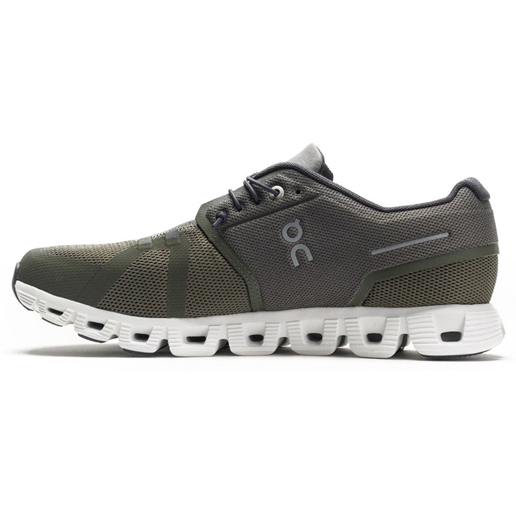 On Cloud 5 Textile Men's Running Shoes#color_olive white