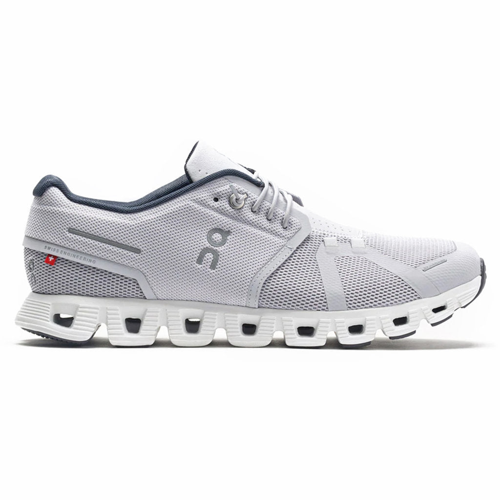 On Cloud 5 Textile Men's Running Shoes#color_glacier white