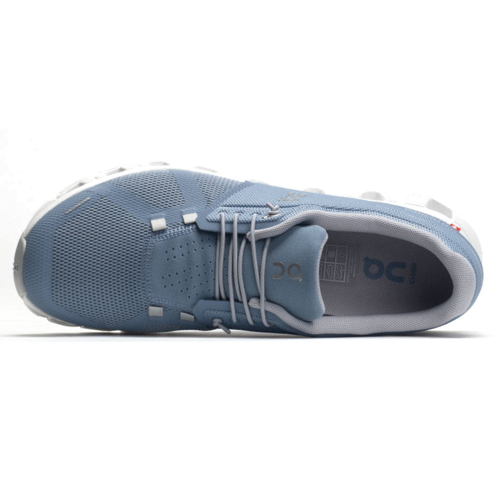 On Cloud 5 Textile Men's Running Shoes#color_chambray white