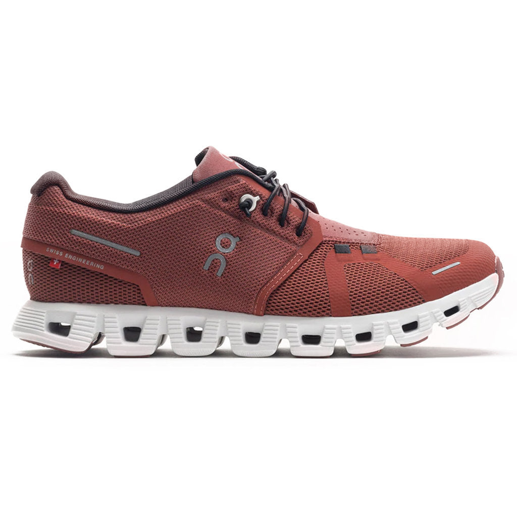 On Cloud 5 Textile Synthetic Womens Sneakers#color_rust black