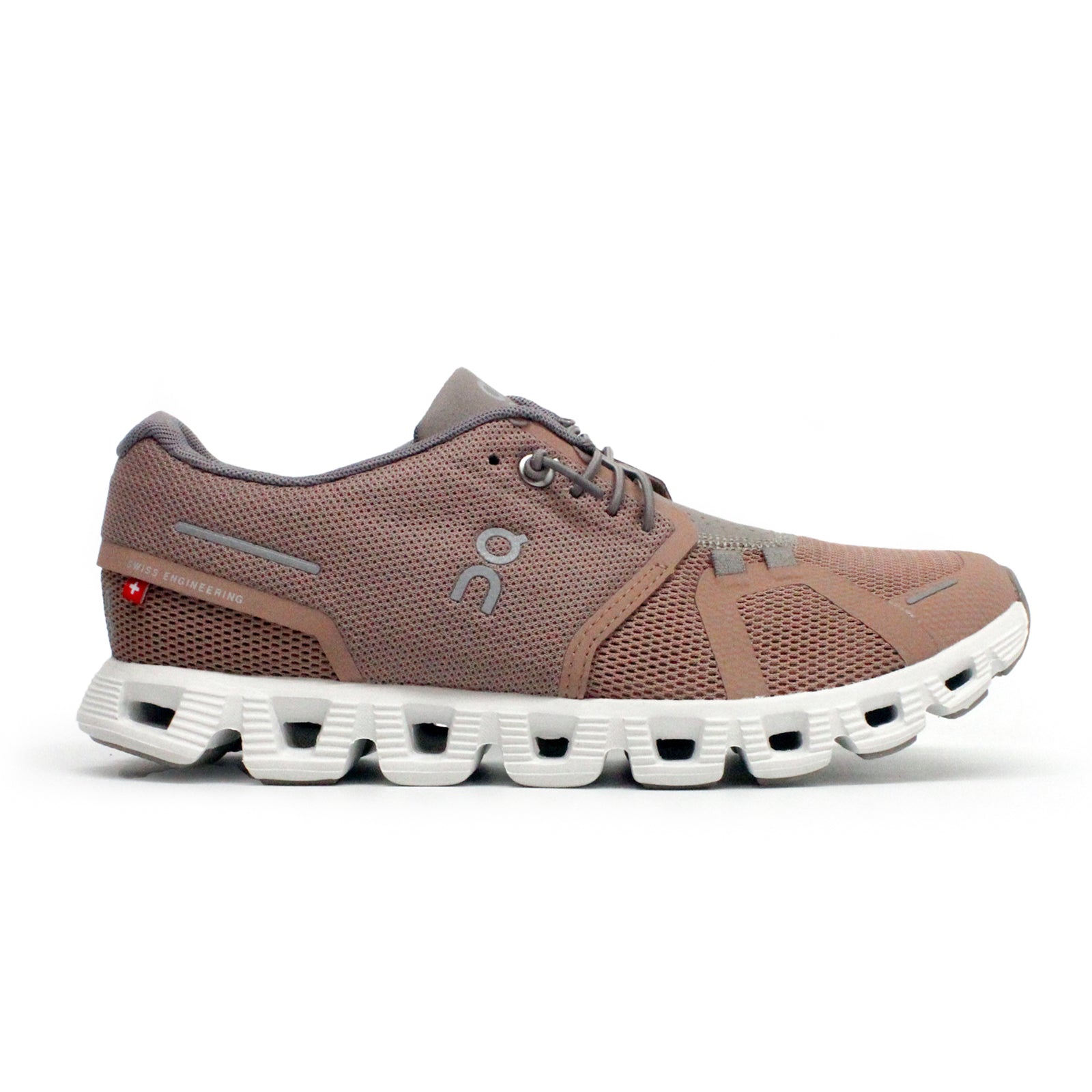 On Cloud 5 Synthetic Textile Women's Running Shoes#color_rosebrown fog