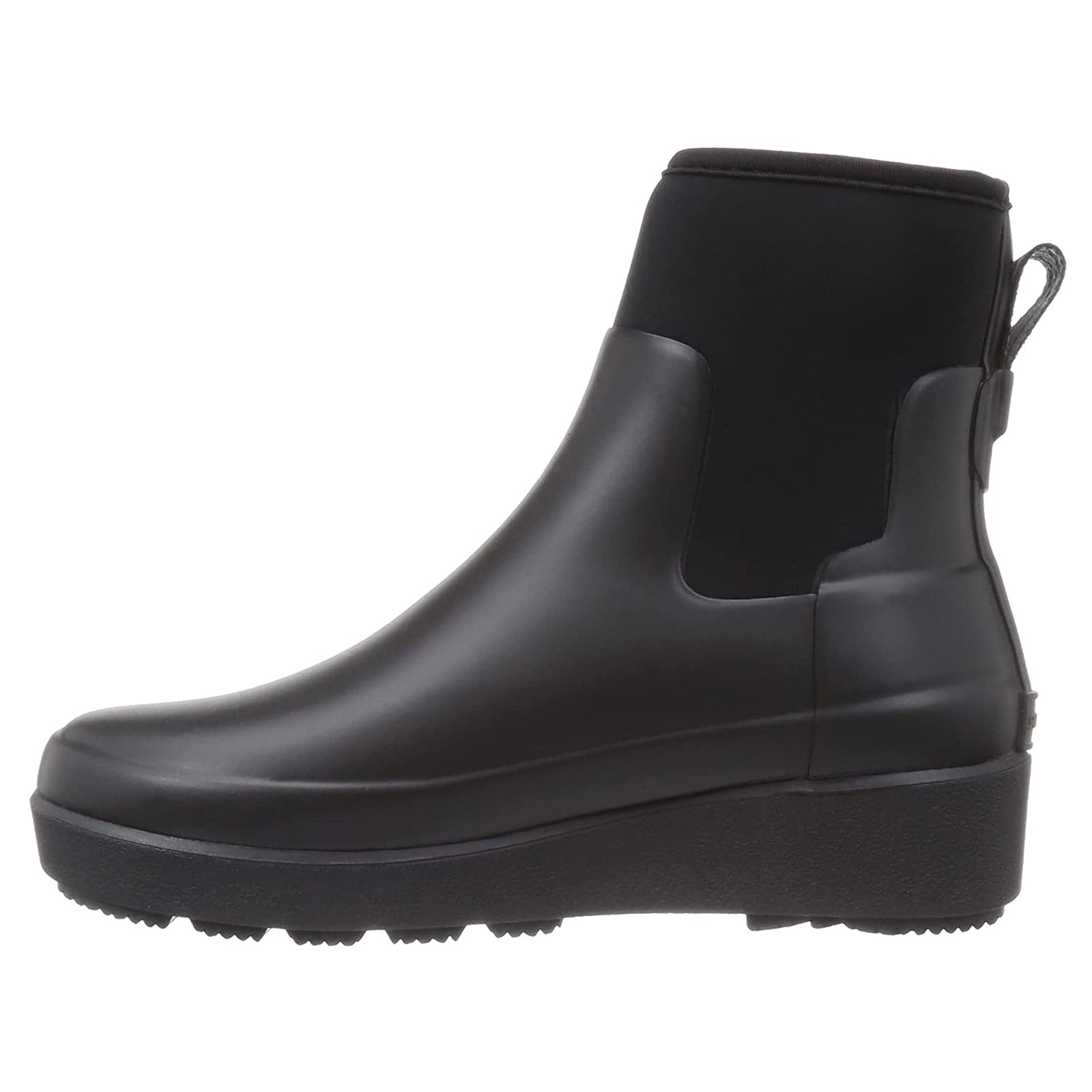 Hunter Refined Creeper Neo Chelsea Rubber Womens Boots#color_black