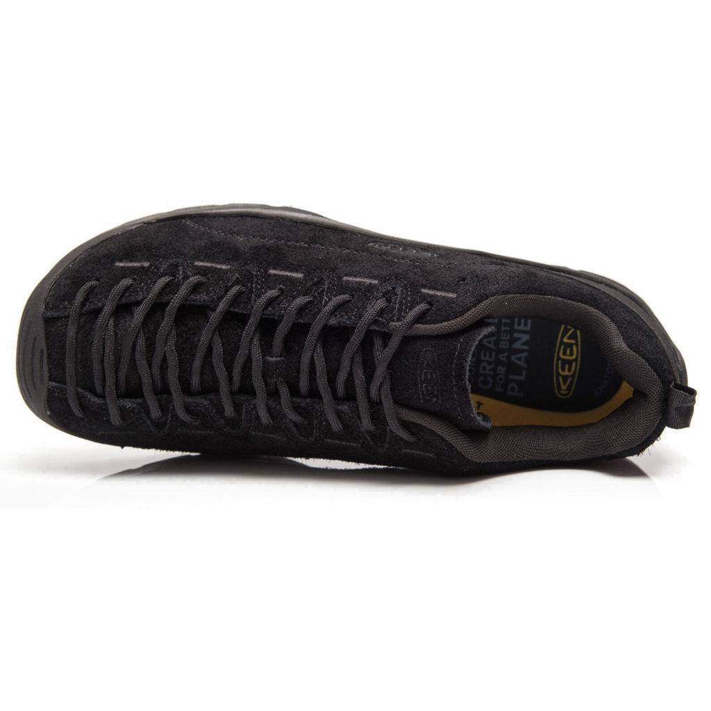 Keen Jasper Suede Textile Mens Sneakers#color_hairy black black