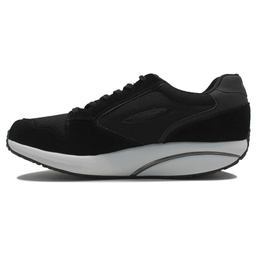 MBT 1997 Classic Suede Textile Womens Sneakers#color_black white