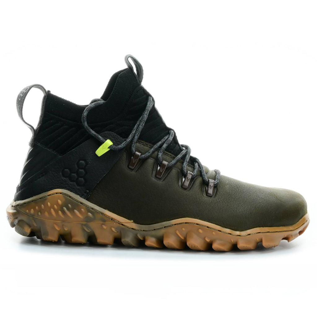Vivobarefoot Magna Forest ESC Leather Textile Womens Sneakers#color_bracken lime
