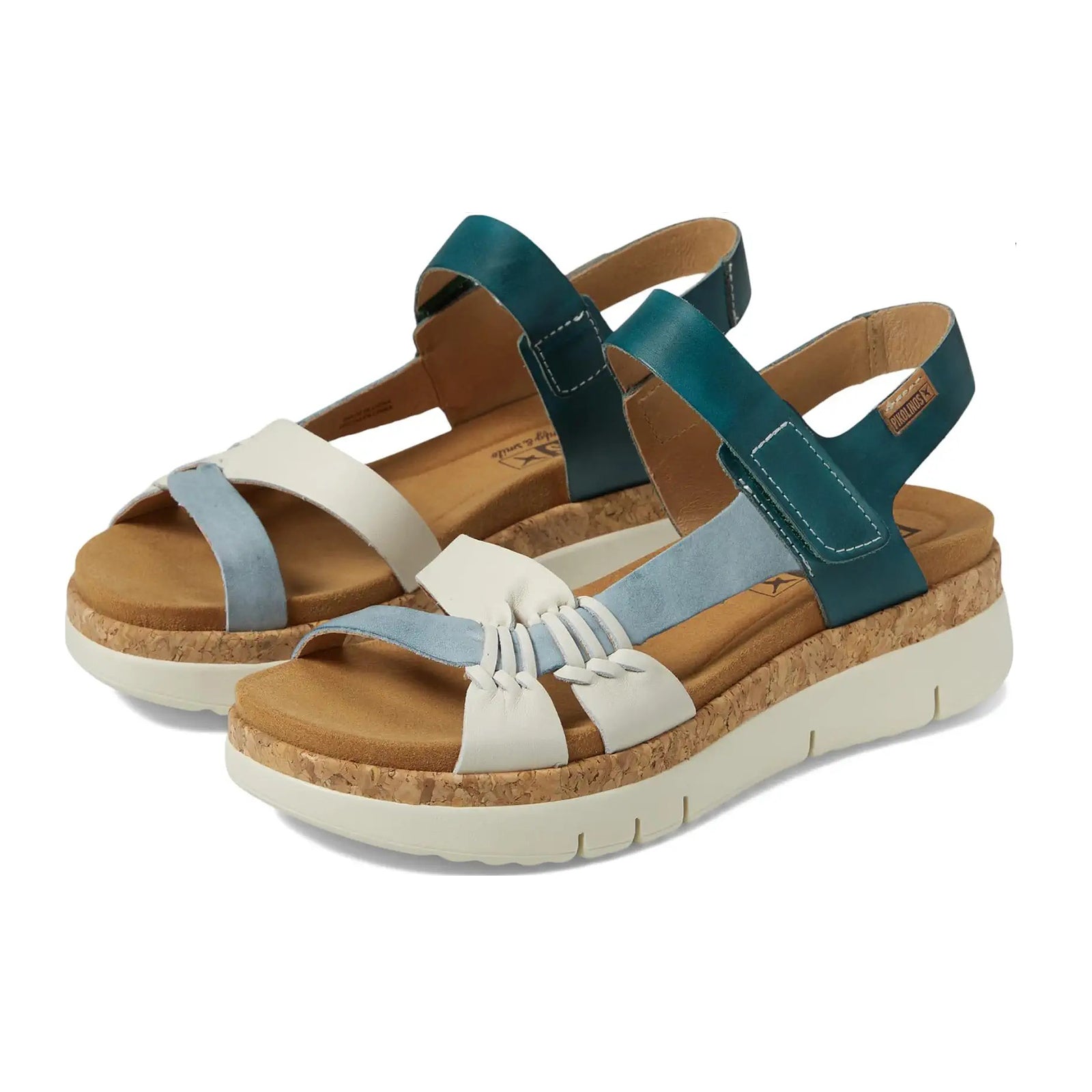 Pikolinos Palma W4N-0968 Leather Womens Sandals#color_river
