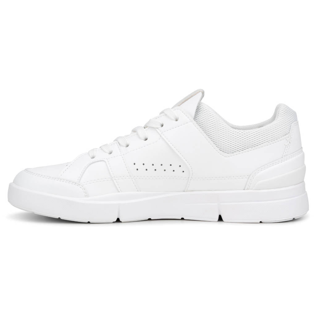 On The Roger Clubhouse Synthetic Leather Mens Sneakers#color_all white