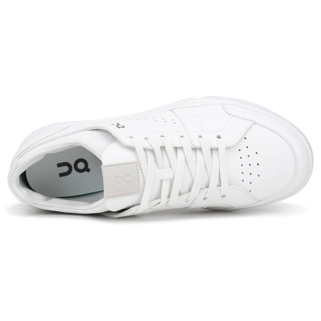 On The Roger Clubhouse Synthetic Leather Mens Sneakers#color_all white