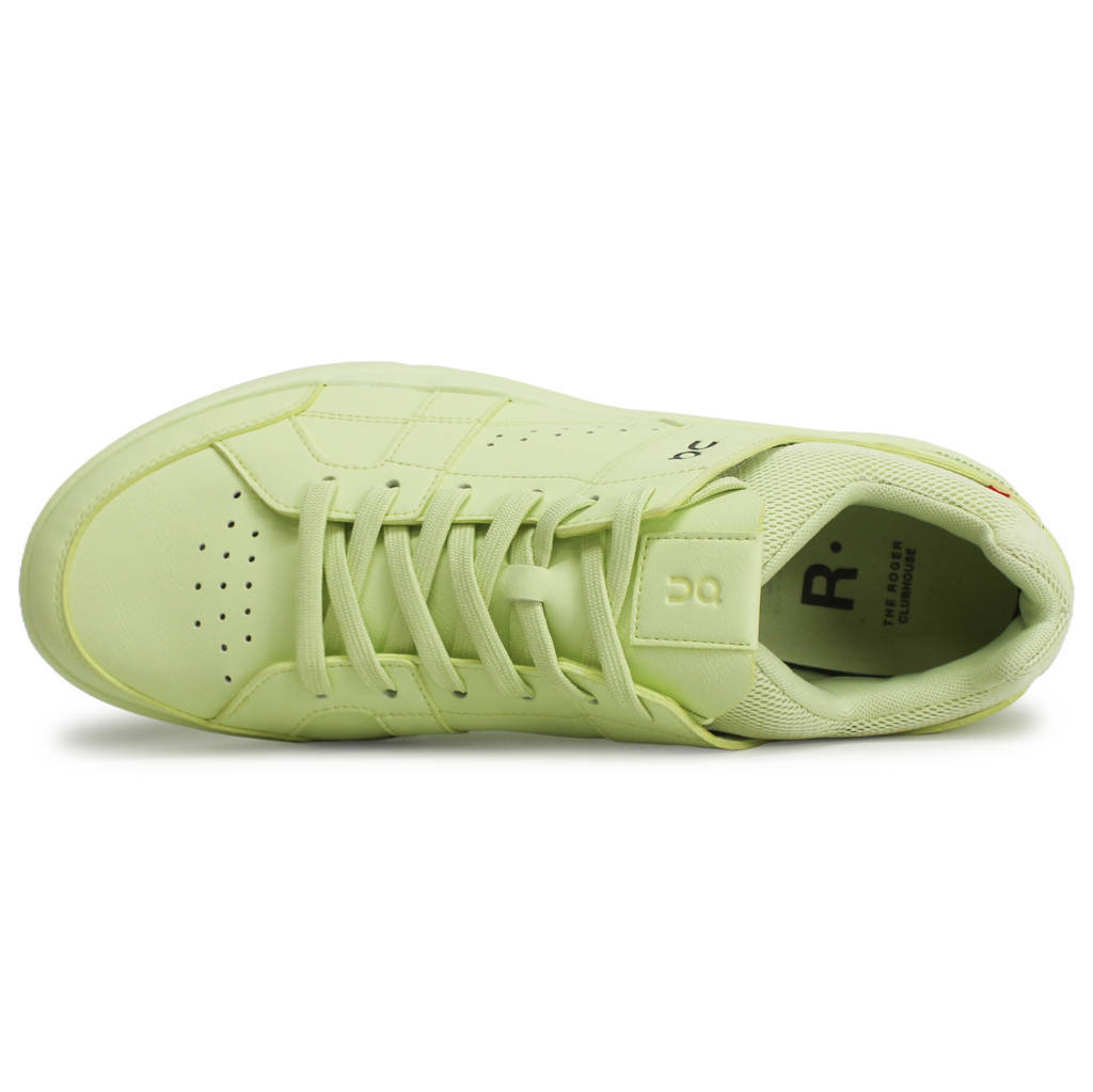 On The Roger Clubhouse Synthetic Leather Mens Sneakers#color_hay