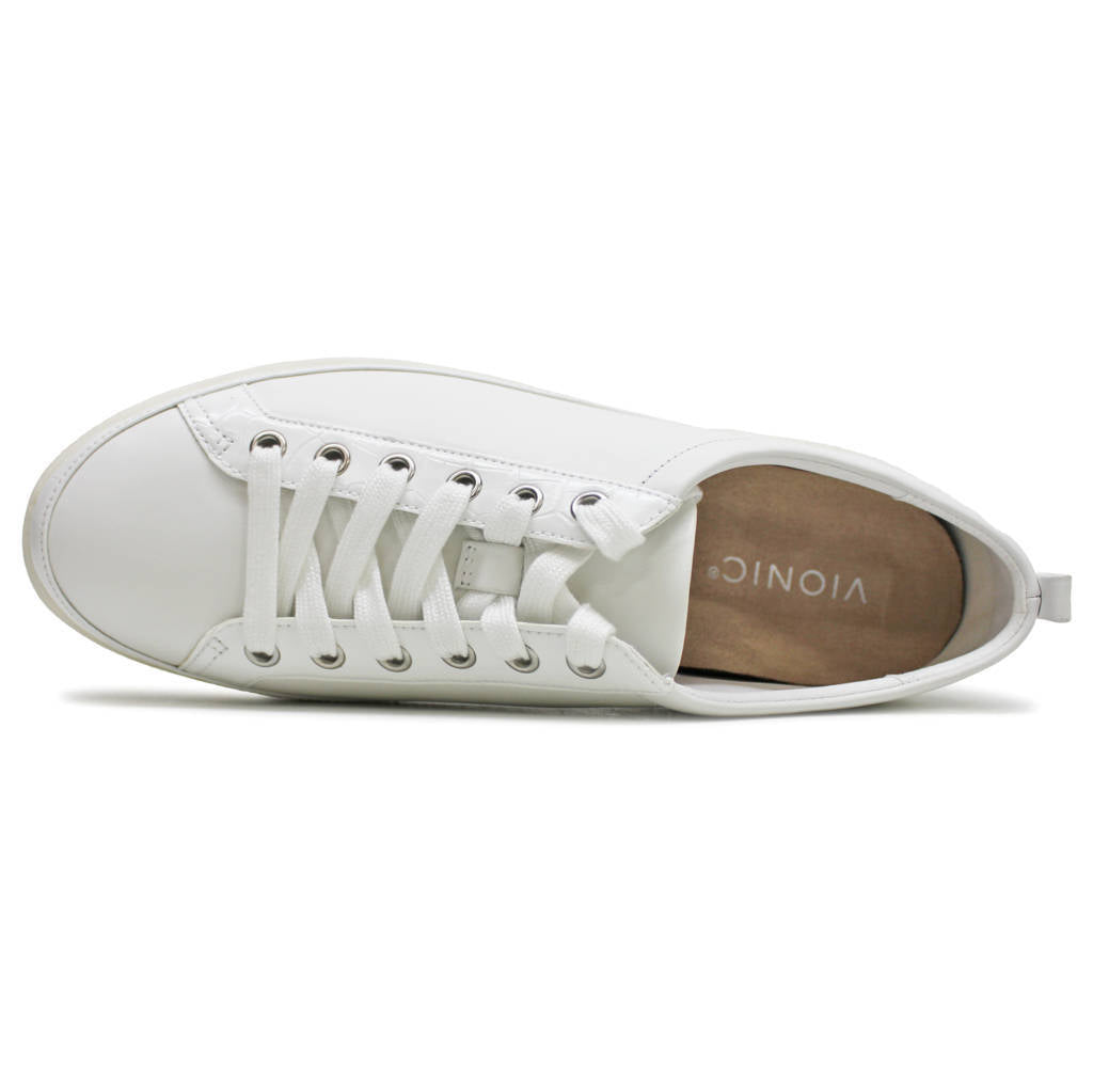 Vionic Winny Leather Womens Sneakers#color_white