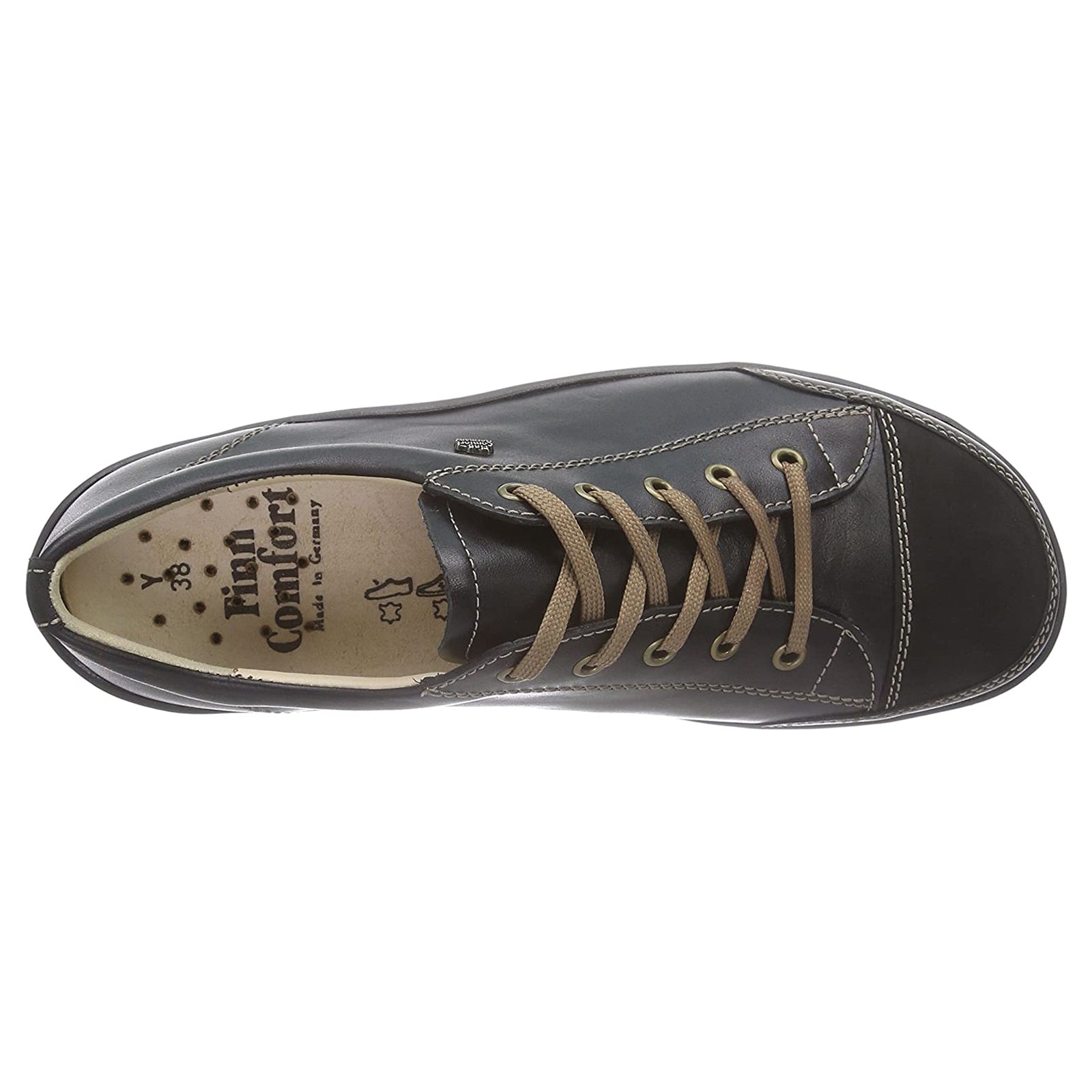 Finn Comfort Soho Leather Womens Shoes#color_black