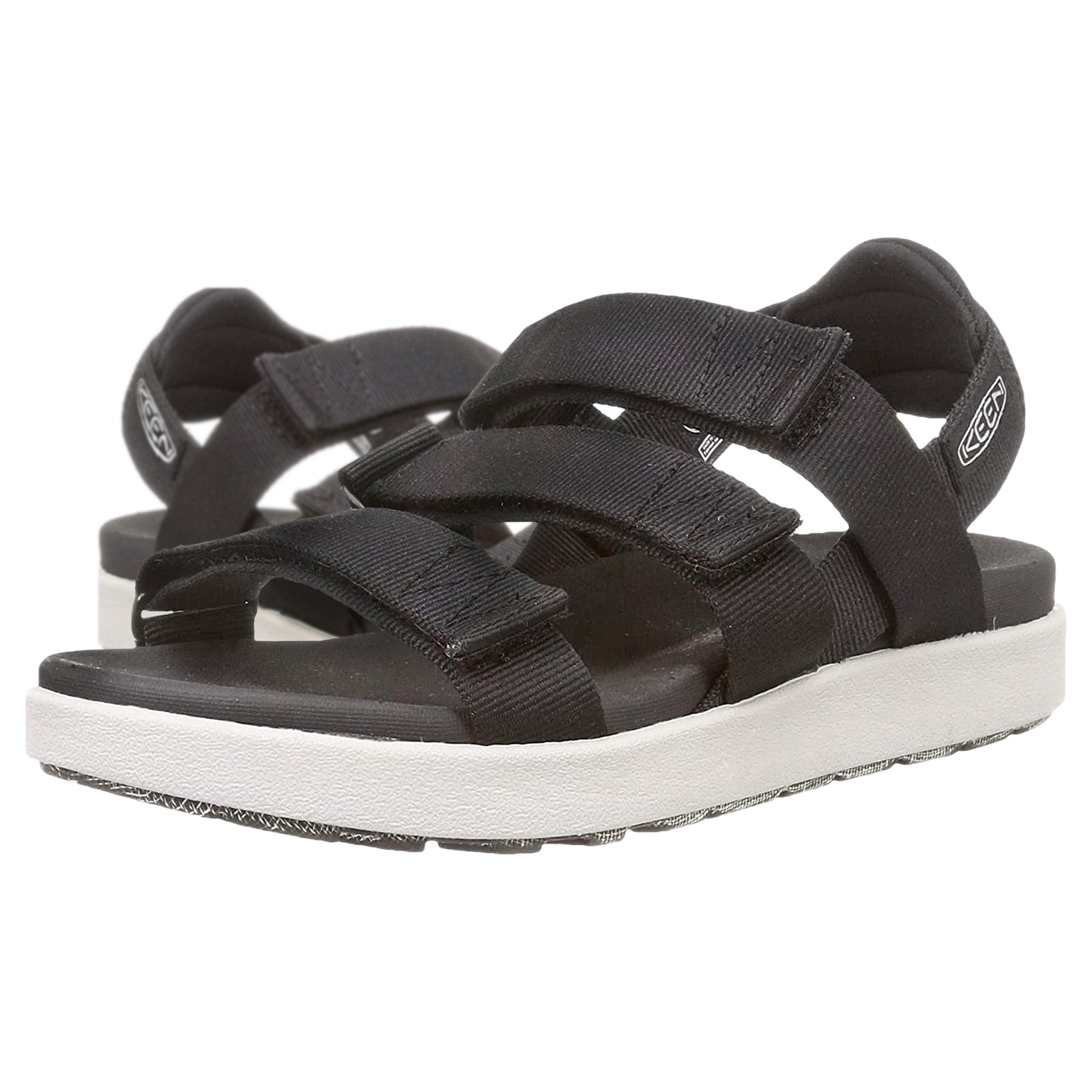 Keen Elle Strappy Textile Womens Sandals#color_black vapor