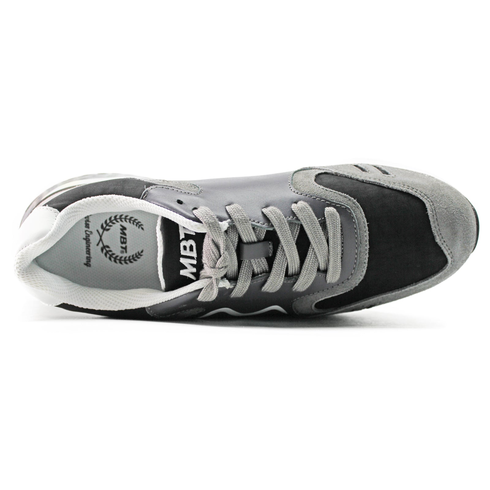 MBT Soho 1996 702885-1565N Leather Womens Trainers - Black Grey - 40#color_black grey