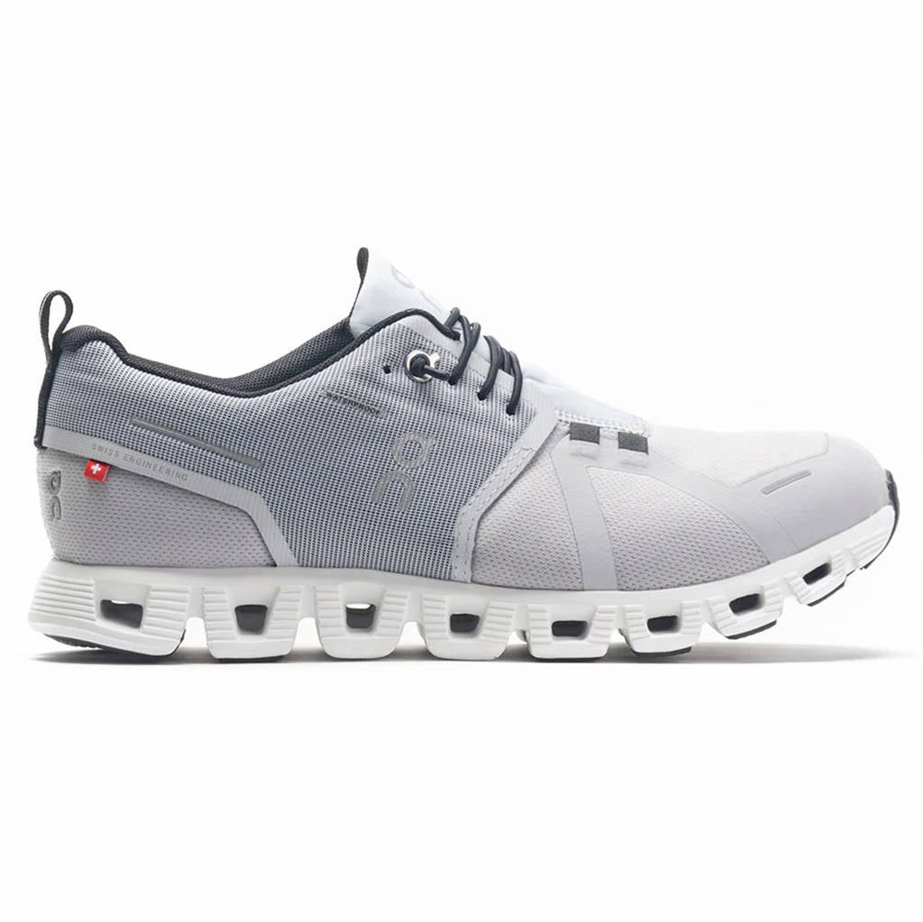 On Cloud 5 Waterproof Textile Synthetic Mens Sneakers#color_glacier white
