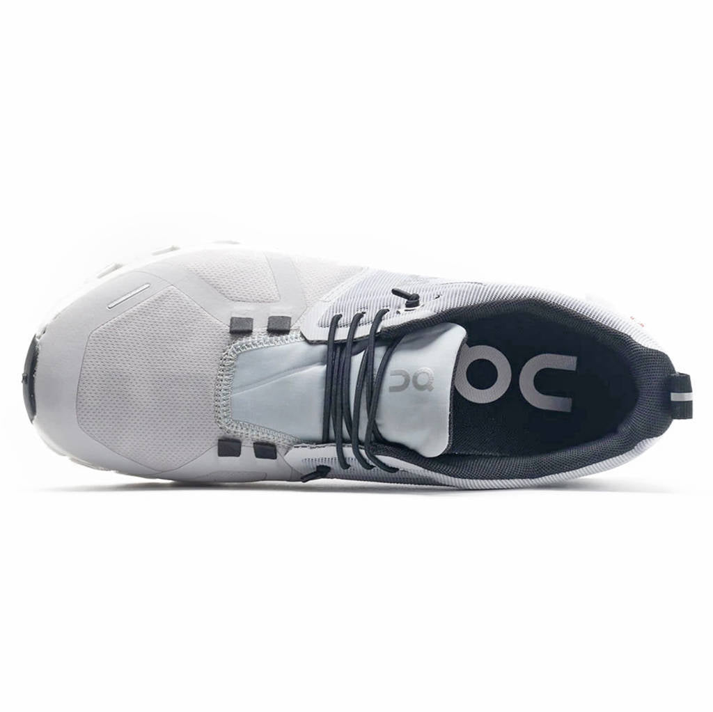 On Cloud 5 Waterproof Textile Synthetic Mens Sneakers#color_glacier white