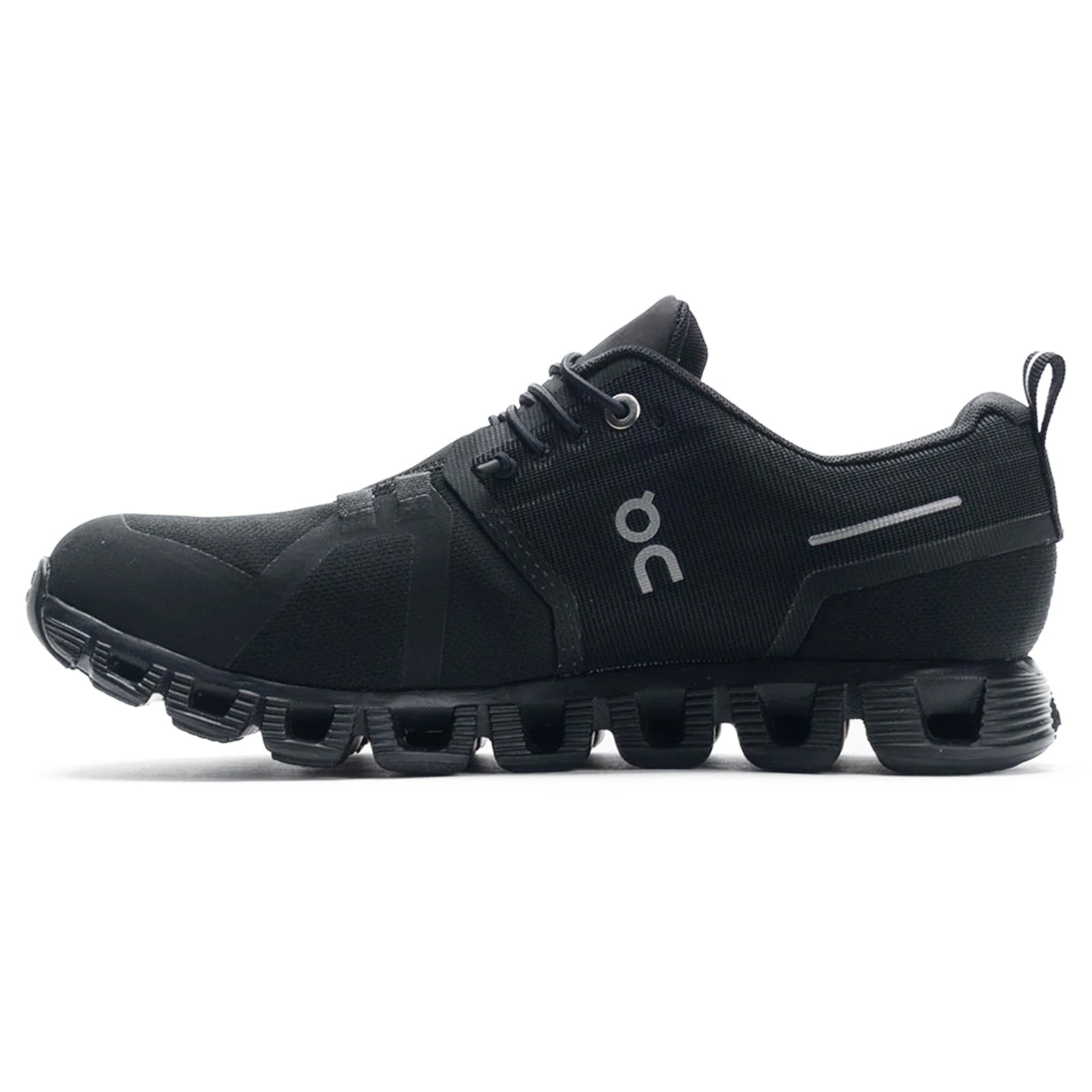 On Cloud 5 Waterproof 59-98842 Textile Synthetic Mens Trainers - All Black - 45#color_all black