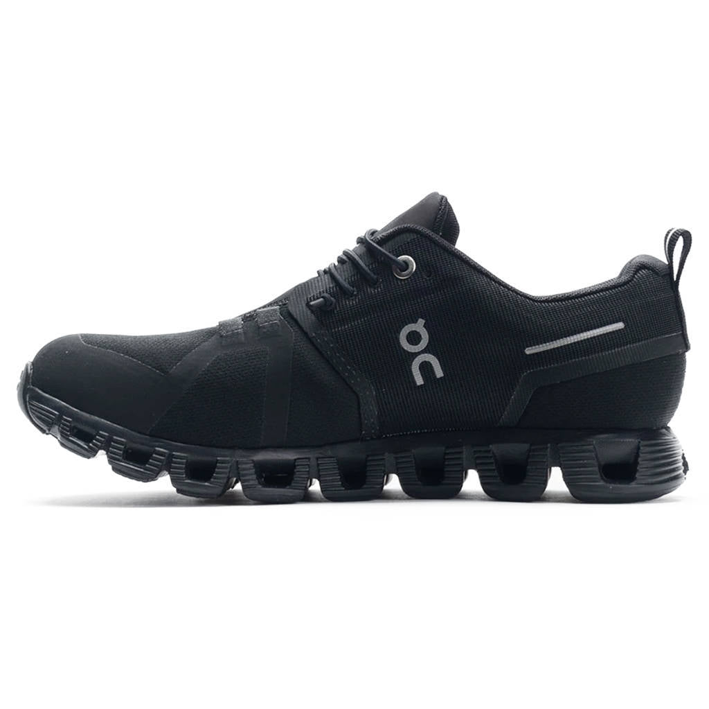 On Cloud 5 Waterproof Textile Synthetic Mens Sneakers#color_all black