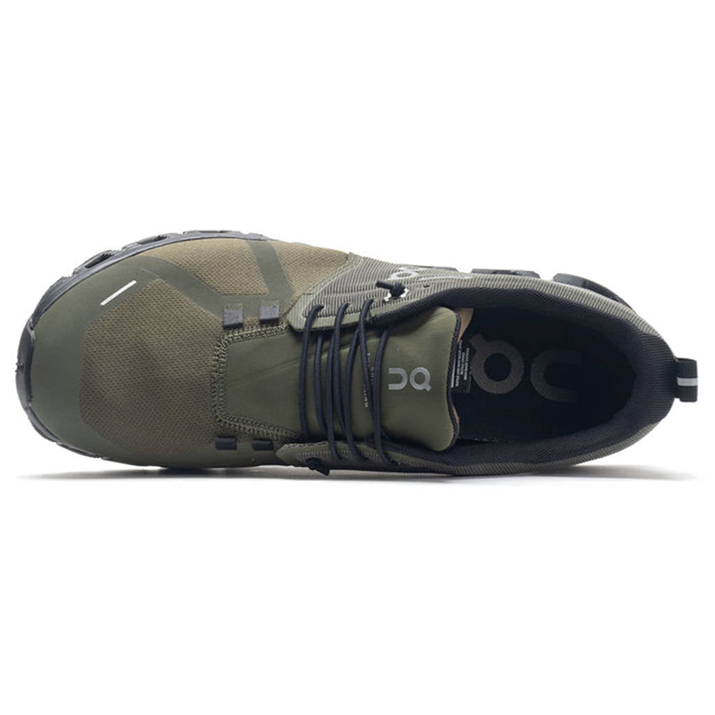 On Cloud 5 Waterproof Textile Synthetic Mens Sneakers#color_olive black