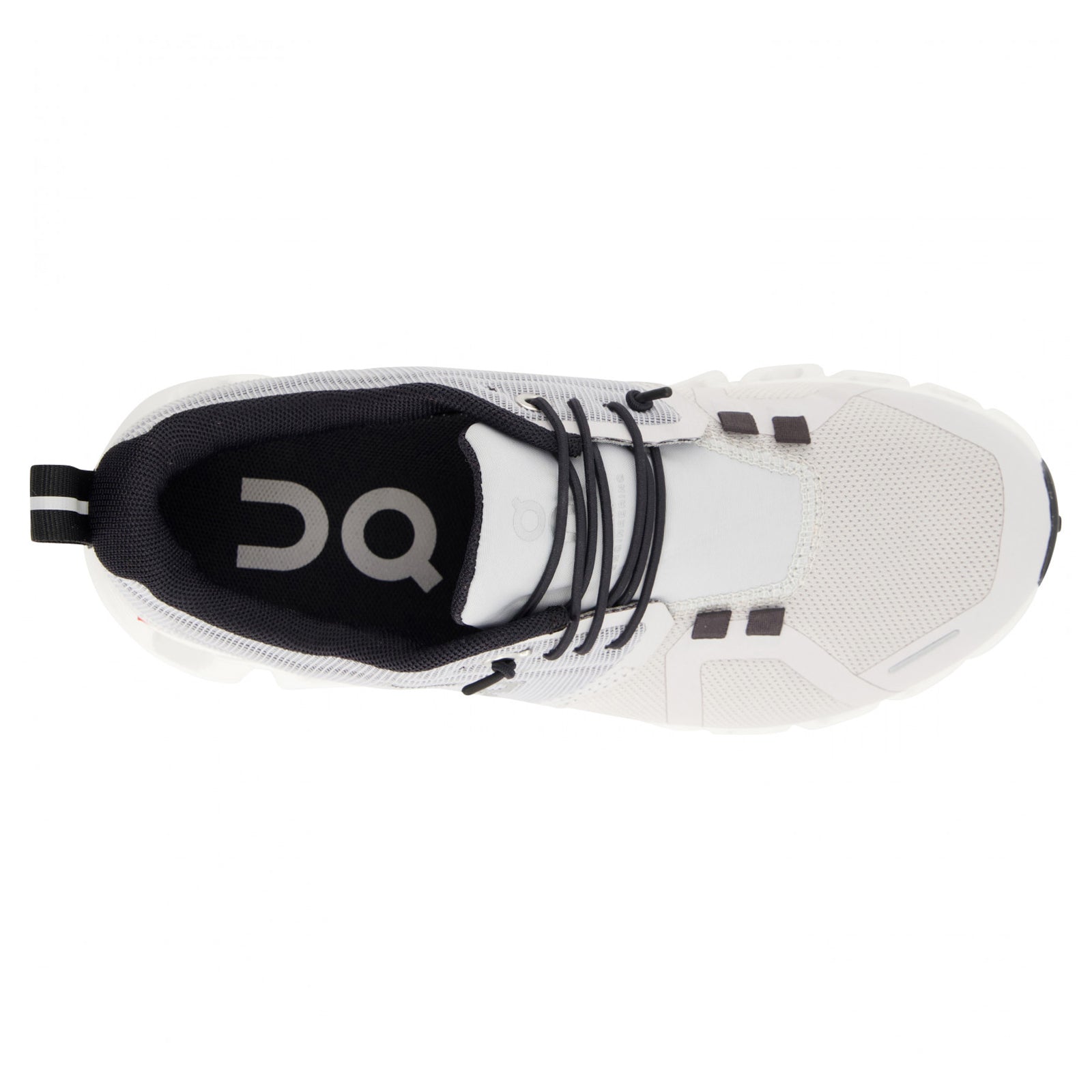 On Cloud 5 Waterproof Textile Synthetic Womens Trainers#color_glacier white