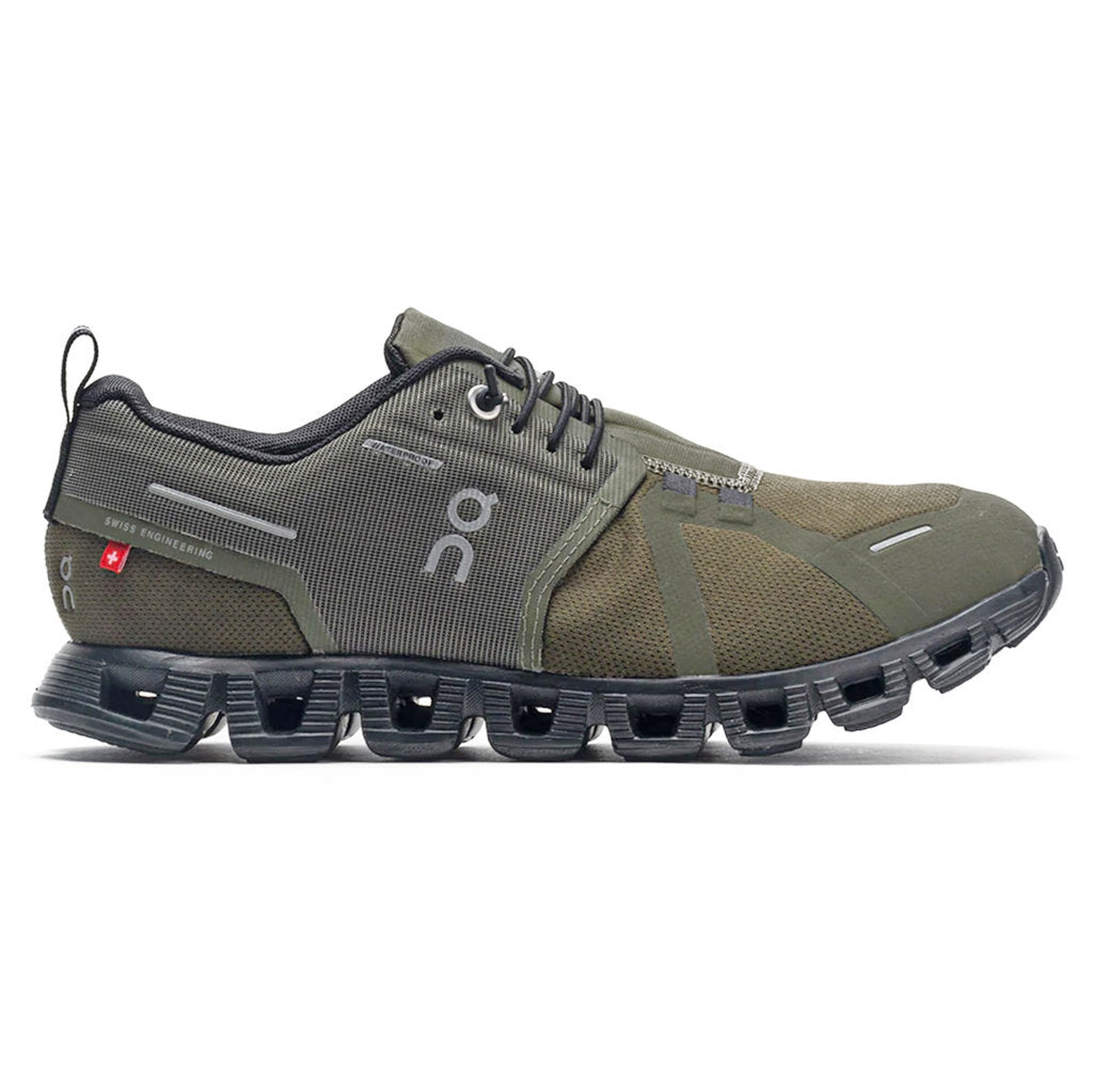 On Cloud 5 Waterproof Textile Synthetic Women's Sneakers#color_olive black