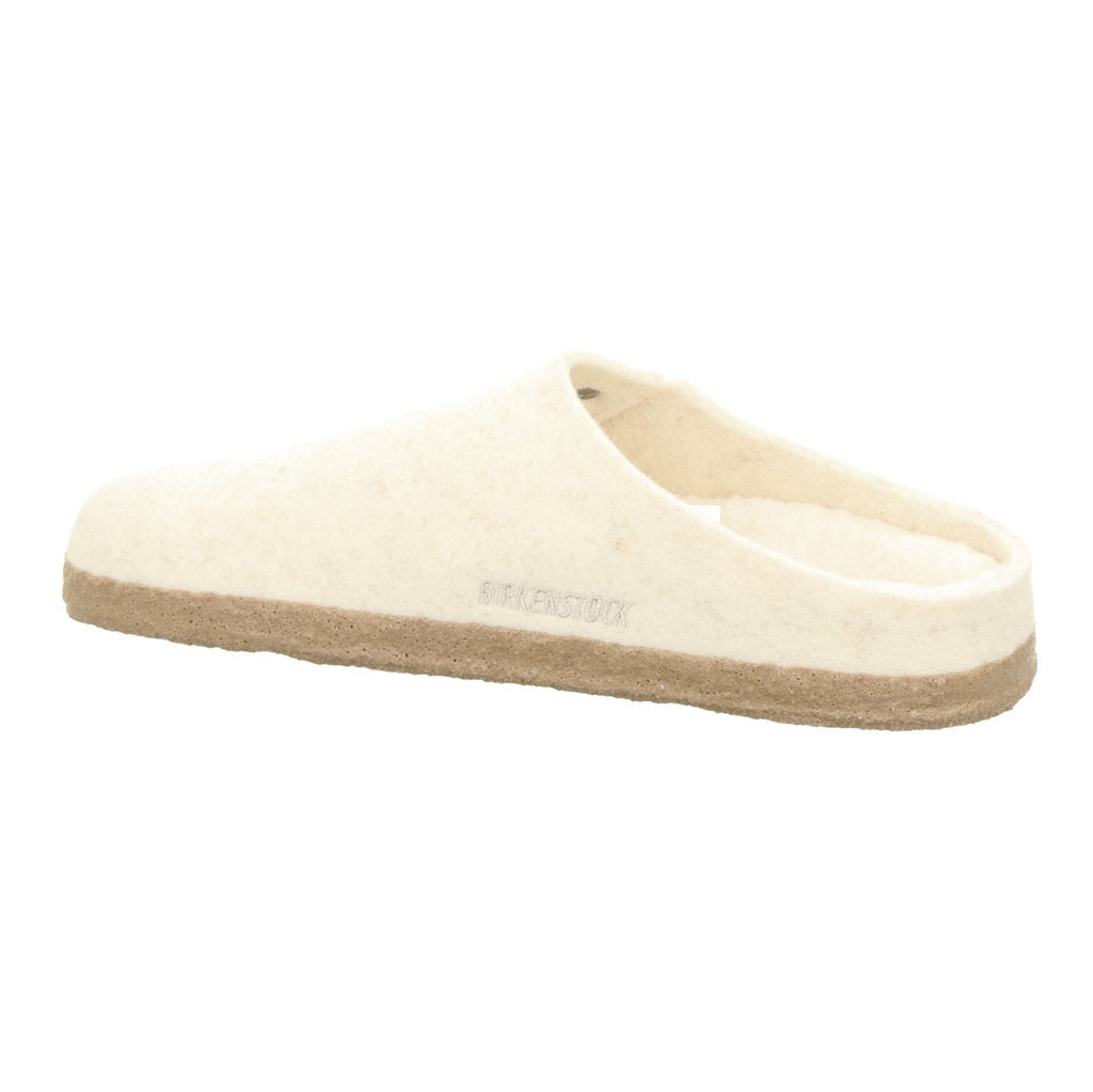 Birkenstock Zermatt Rivet Shearling Wool Unisex Sandals#color_ecru off white