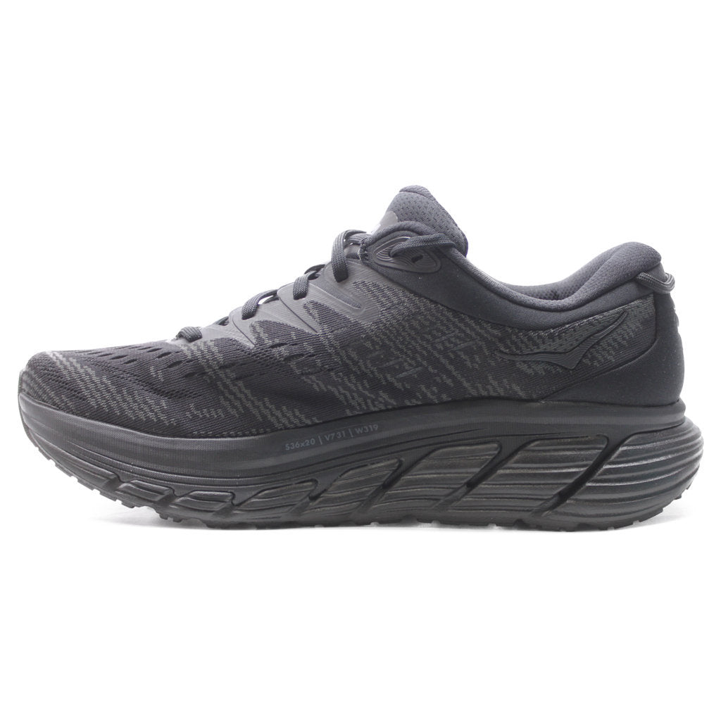 Hoka One One Gaviota 4 Mesh Men's Low-Top Road Running Sneakers#color_black black