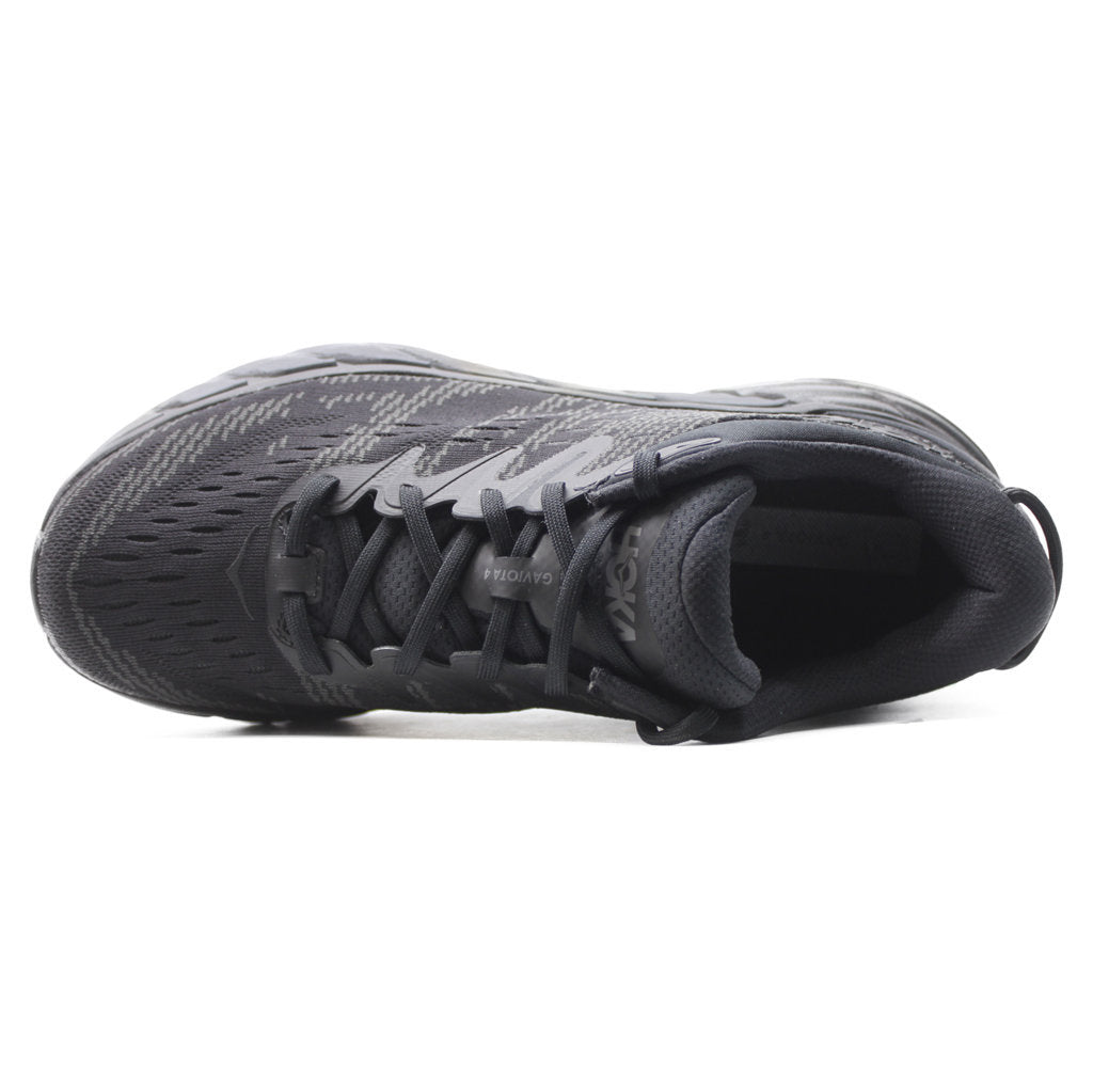 Hoka One One Gaviota 4 Mesh Men's Low-Top Road Running Sneakers#color_black black