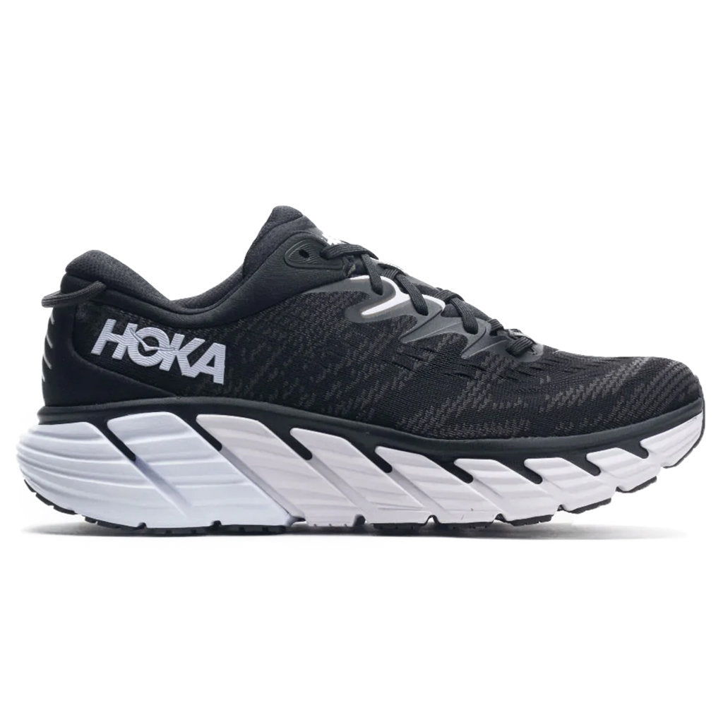 Hoka One One Gaviota 4 Mesh Men's Low-Top Road Running Sneakers#color_black white