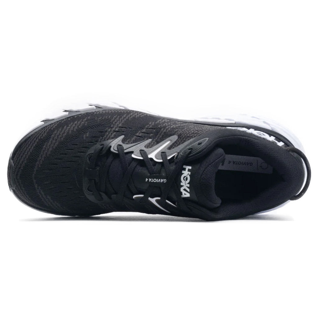 Hoka One One Gaviota 4 Mesh Men's Low-Top Road Running Sneakers#color_black white