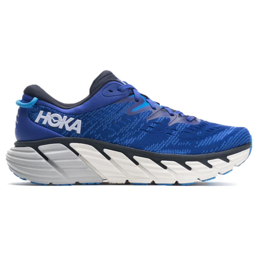 Hoka One One Gaviota 4 Mesh Men's Low-Top Road Running Sneakers#color_bluing blue graphite