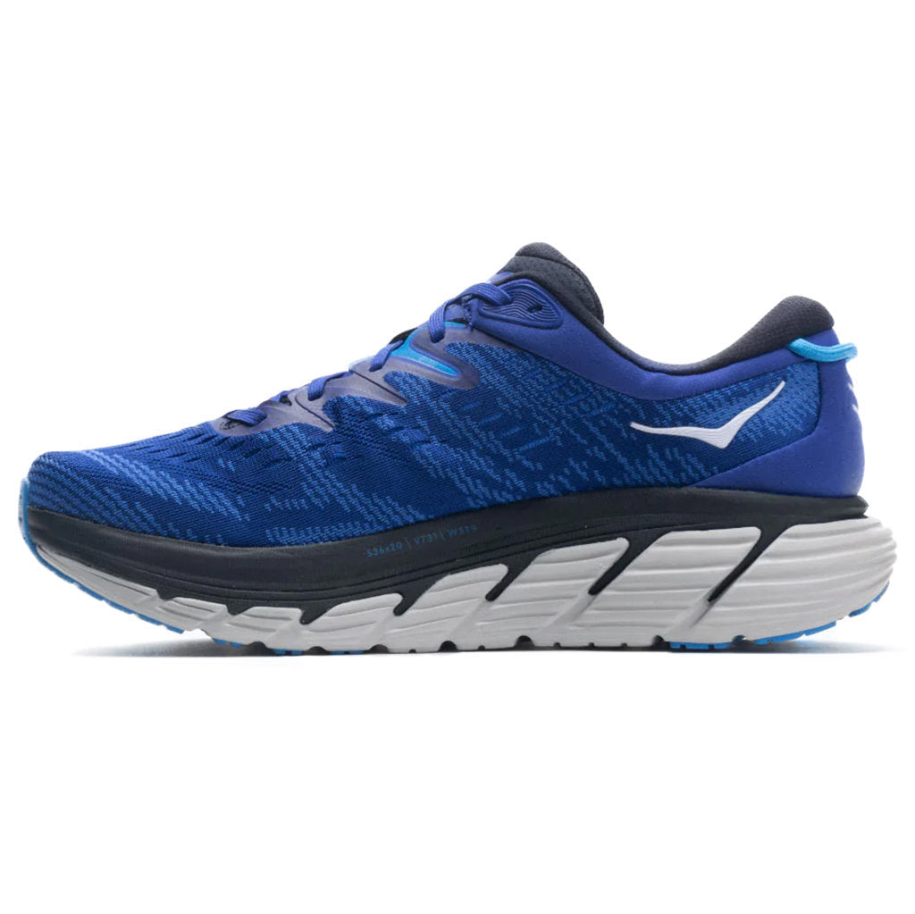 Hoka One One Gaviota 4 Mesh Men's Low-Top Road Running Sneakers#color_bluing blue graphite