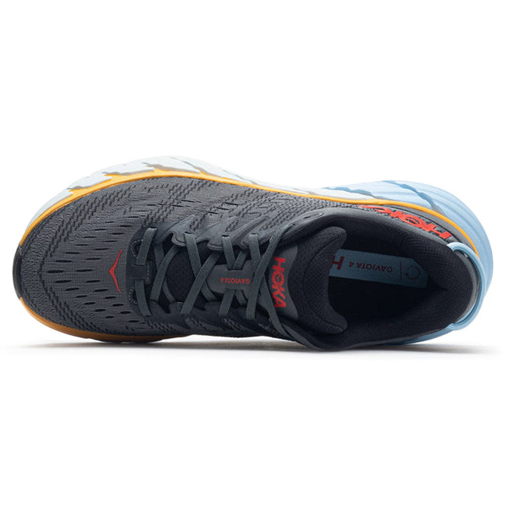 Hoka One One Gaviota 4 Mesh Men's Low-Top Road Running Sneakers#color_castle rock anthracite