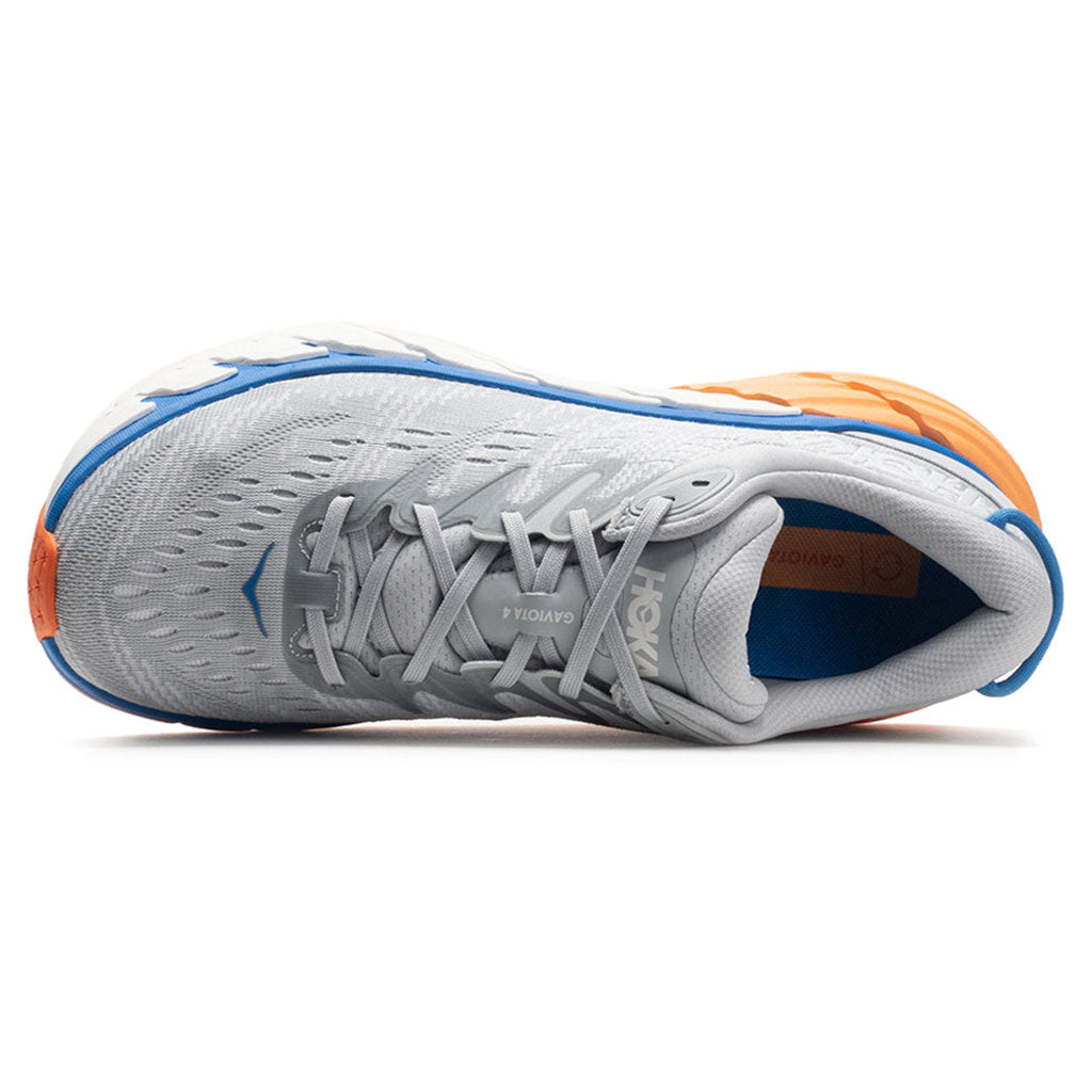 Hoka One One Gaviota 4 Mesh Men's Low-Top Road Running Sneakers#color_harbor mist nimbus cloud